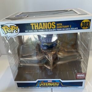 Funko POP! Avengers Infinity War Figure Set - THANOS with Sanctuary 2 #303 NIB